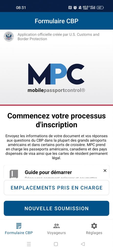 Mobile passport control (MPC)