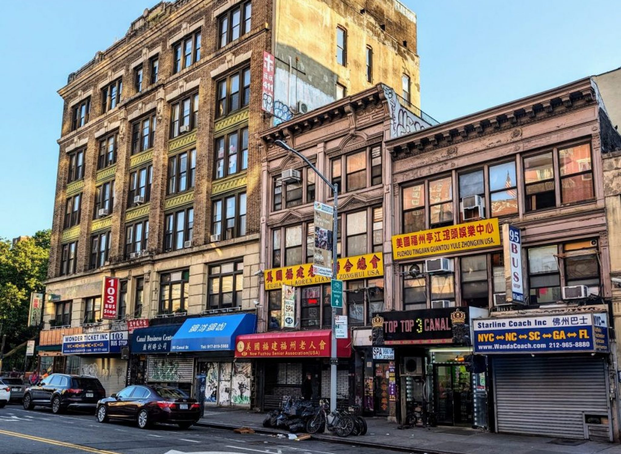 quartier de chinatown à Manhattan
